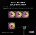 Fan case Corsair iCUE LINK RX120 MAX RGB 120mm PWM Thick Fans Starter Kit - Black