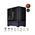 VỎ CASE ASUS Prime AP202TG Black (mATX/ 0 fan)