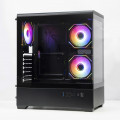 VỎ CASE AIGO C365 Black ( ATX, Màu Đen, Case Bể Cá)