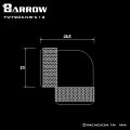 Fitting Barrow 90+com OD:12 female-female (Black)