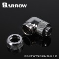 Fitting Barrow 90+com OD:12 male-female (Silver)