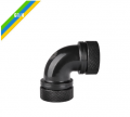 Fitting Thermaltake Pacific PETG Tube 90-Degree dual compression 16mm OD - Black