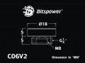 FITTING Bitspower STOP V2 (Carbon Black)