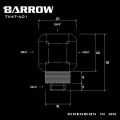 Fitting Barrow T4 male-female (Black)