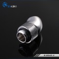 Fitting Bykski Adapter 45 Male-Female Rotary Silver