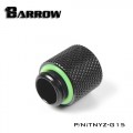 Fitting Barrow Exten 15mm male-female (Black)