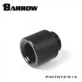 Fitting Barrow Exten 15mm male-female (Black)