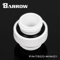 Fitting Barrow nối male-male 5mm (White)