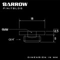 Fitting Barrow stop slim (Black)