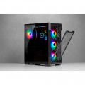Vỏ Case Corsair iCUE 220T RGB Airflow Tempered Glass Mid-Tower Smart Case (Black)