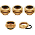 Fitting Corsair Hydro X Series XF Hardline 14mm OD Fitting Four Pack — Gold