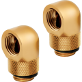 Fitting Corsair Hydro X Series 90° Rotary Adapter Twin Pack — Gold