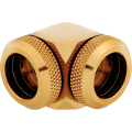 Fitting Corsair Hydro X Series XF Hardline 90° 14mm OD Fitting Twin Pack — Gold