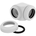 Fitting Corsair Hydro X Series XF Hardline 90° 14mm OD Fitting Twin Pack — White