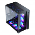 Vỏ case Phanteks Metallic Gear Neo Qube ATX Case, Digital RGB, Glass, Black