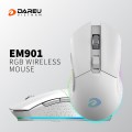 Chuột chơi game DAREU EM901 RGB - WHITE (BRAVO ATG4090 sensor)