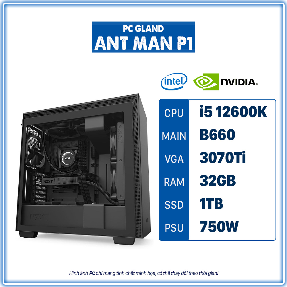 PC GL ANT MAN P1 I5-12600K - VGA RTX 3070Ti