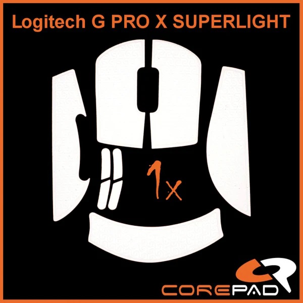 Bộ grip tape Corepad Soft Grips - Logitech G PRO X SUPERLIGHT - WHITE