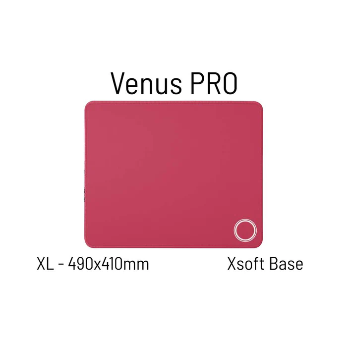 Lót chuột đế Xsoft Lethal Gaming Gear Venus PRO - Red (XL - 490x410mm)