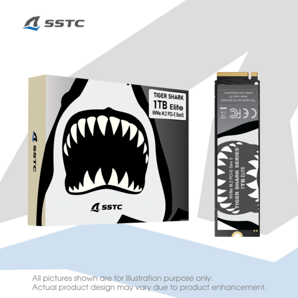 SSD SSTC TIGER SHARK 2TB ELITE – PCIe 5.0 x4 NVMe M.2