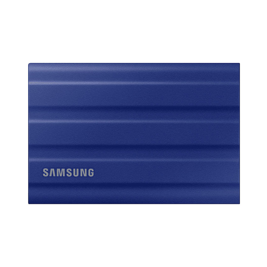 Ổ CỨNG GẮN NGOÀI SSD SAMSUNG T7 PORTABLE SHIELD 2TB 2.5 INCH USB 3.2 XANH (ĐỌC 1050MB/S - GHI 1000MB/S)-(MU-PE2T0R/WW)