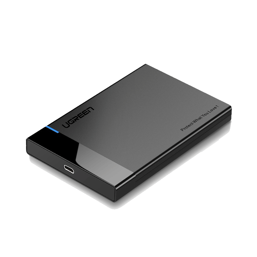 Hộp đựng ổ cứng HDD BOX 2,5 INCH USB-C SATA 5GBPS UGREEN 60735 CAO CẤP (HỖ TRỢ 6TB)