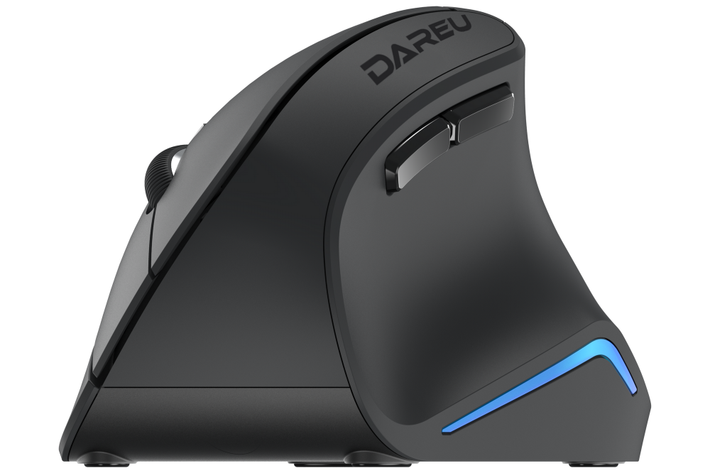 Chuột không dây DAREU LM108B Black (ERGO - Dual Mode: Bluetooth + 2.4G)