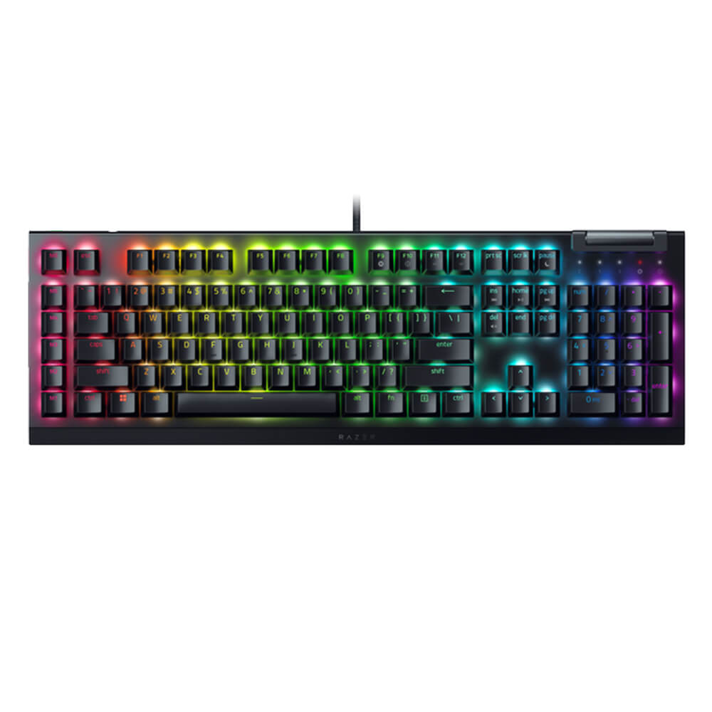 Bàn phím cơ Razer BlackWidow V4 X – Mechanical Gaming Keyboard with Razer Chroma™ RGB - Green Switch