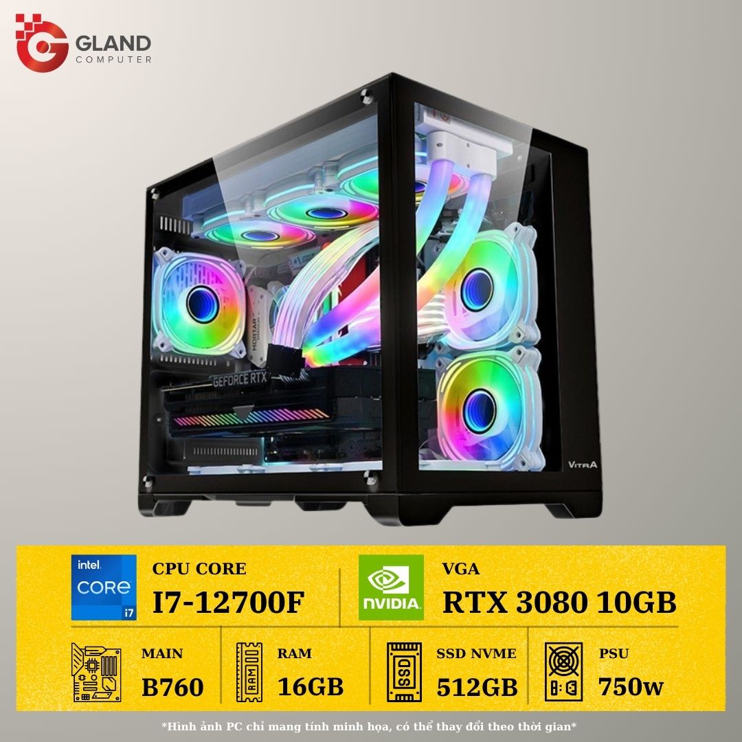 PC GAMING GLAND LION P8 I7 12700F - VGA RTX 3080 10GB
