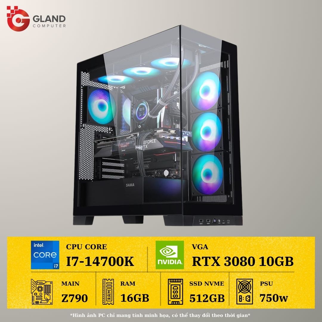 PC GAMING GLAND SHARK P2 I7-14700K - VGA GTX 3080 10GB