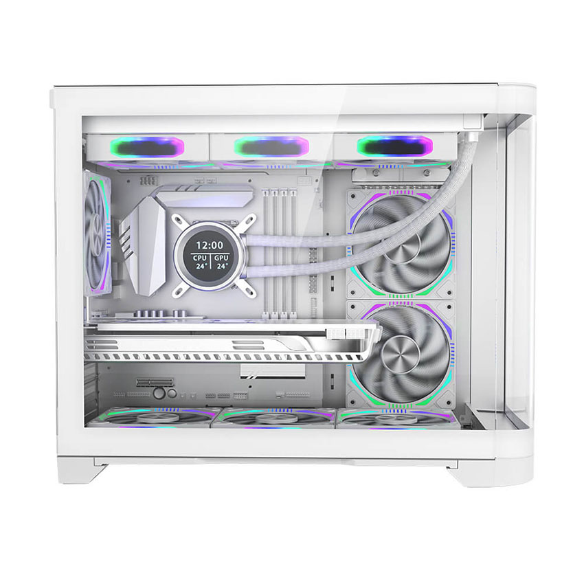 Vỏ case MIK FOCALORS M WHITE (MATX/MID TOWER/ MÀU TRẮNG)