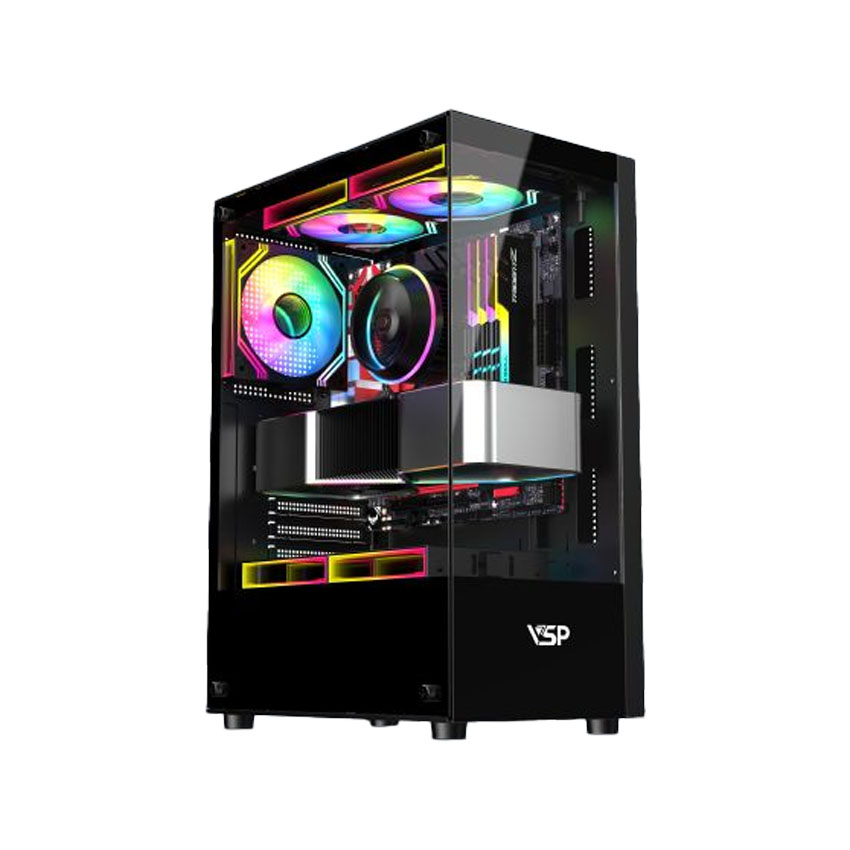 Vỏ Case VSP AQUANAUT AX5 - ĐEN (ATX/Mid Tower)
