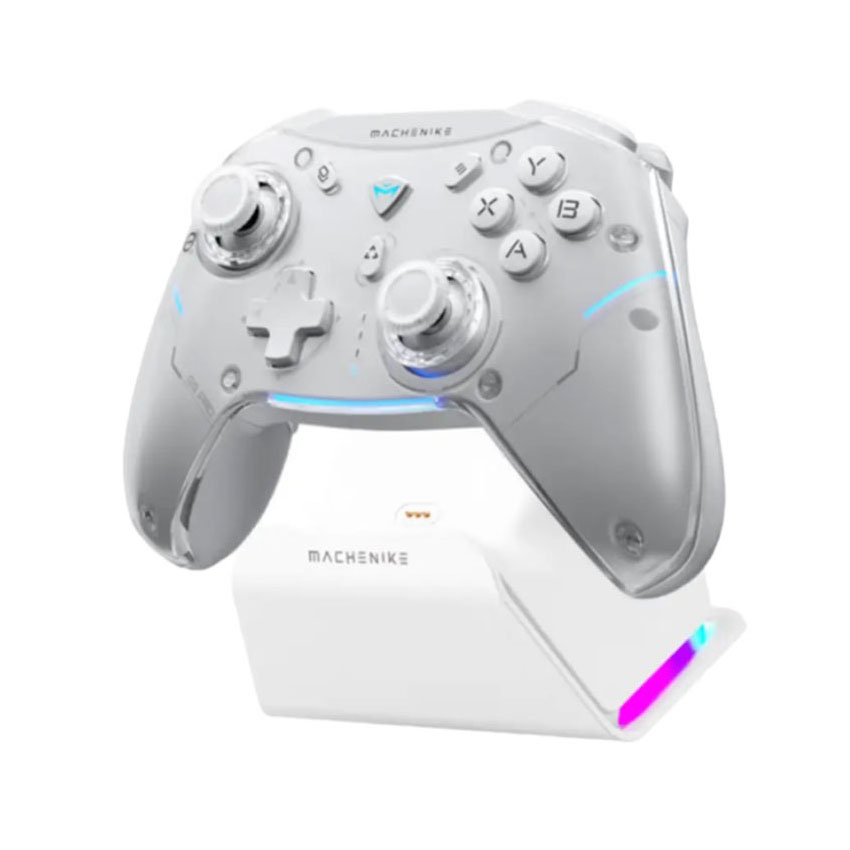 Tay cầm chơi game không dây Macheike Three-Mode G5 Pro Max Màu Trắng (Không Bảo Hành)