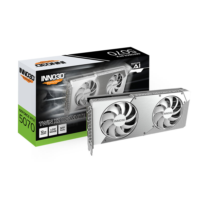 VGA INNO3D RTX 5070 TWIN X2 OC WHITE