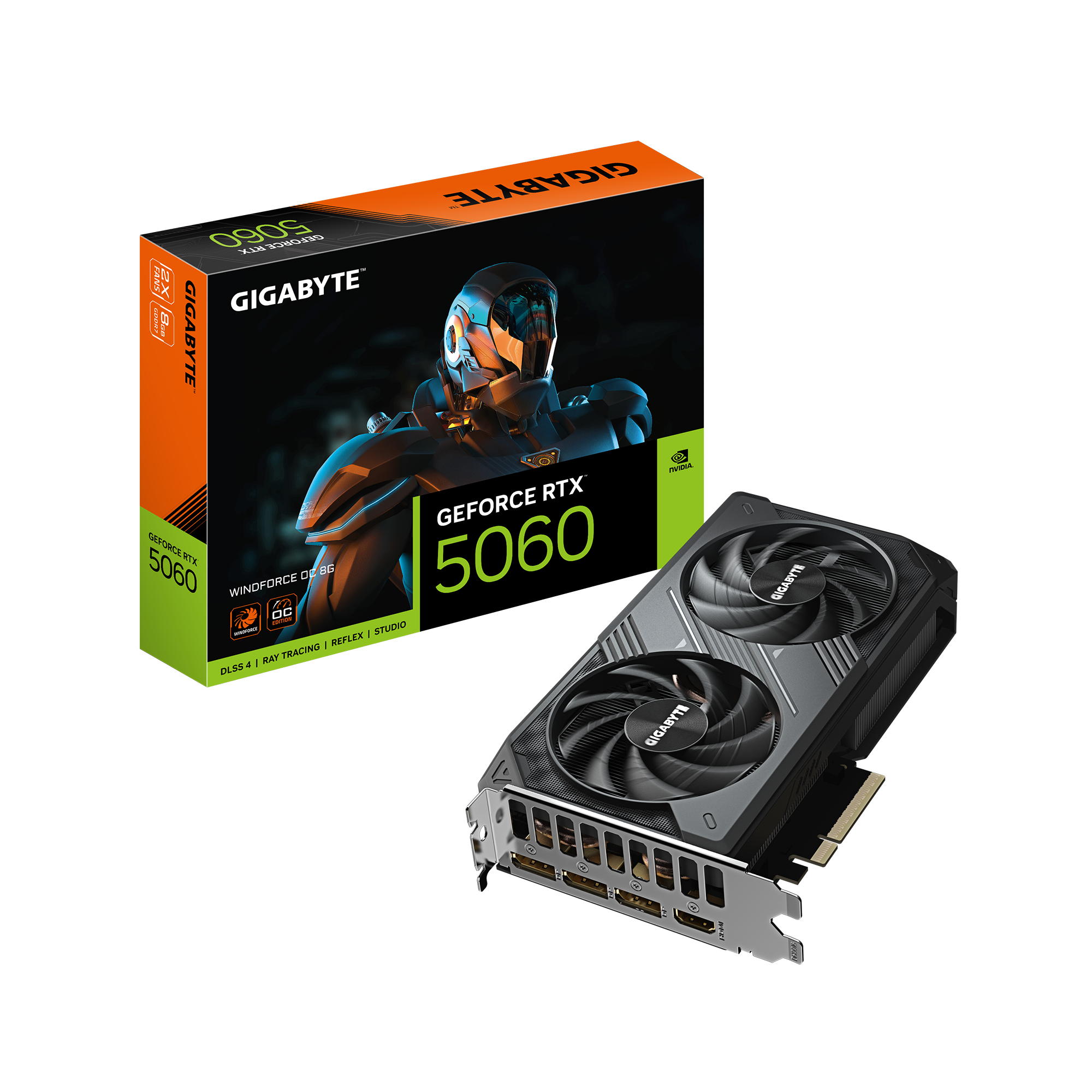 VGA Gigabyte RTX 5060 WINDFORCE OC-8GD (GV-N5060WF2OC-8GD)