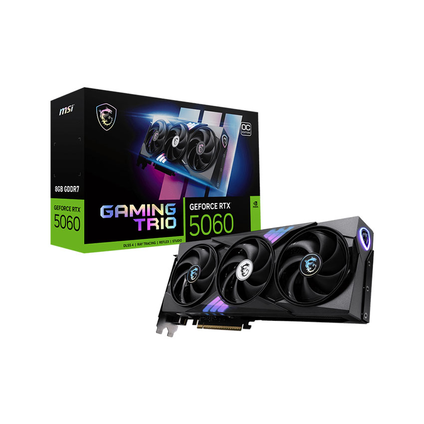 VGA MSI RTX 5060 8G GAMING TRIO OC GDDR7