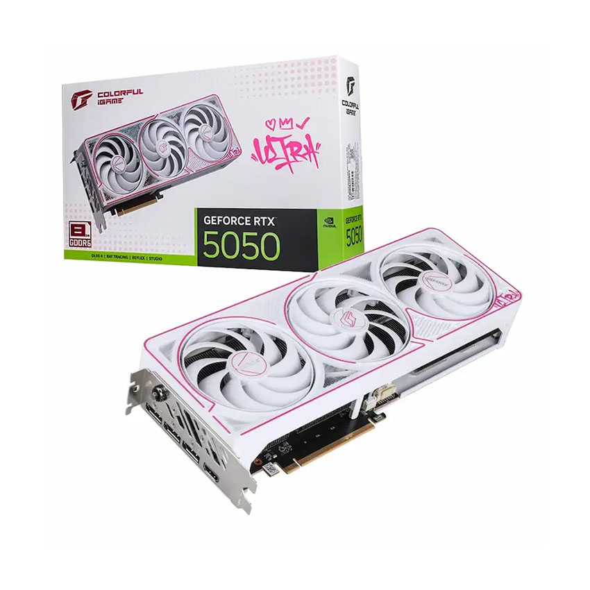 VGA Colorful iGame GeForce RTX 5050 Ultra W DUO OC 8GB-V GDDR6