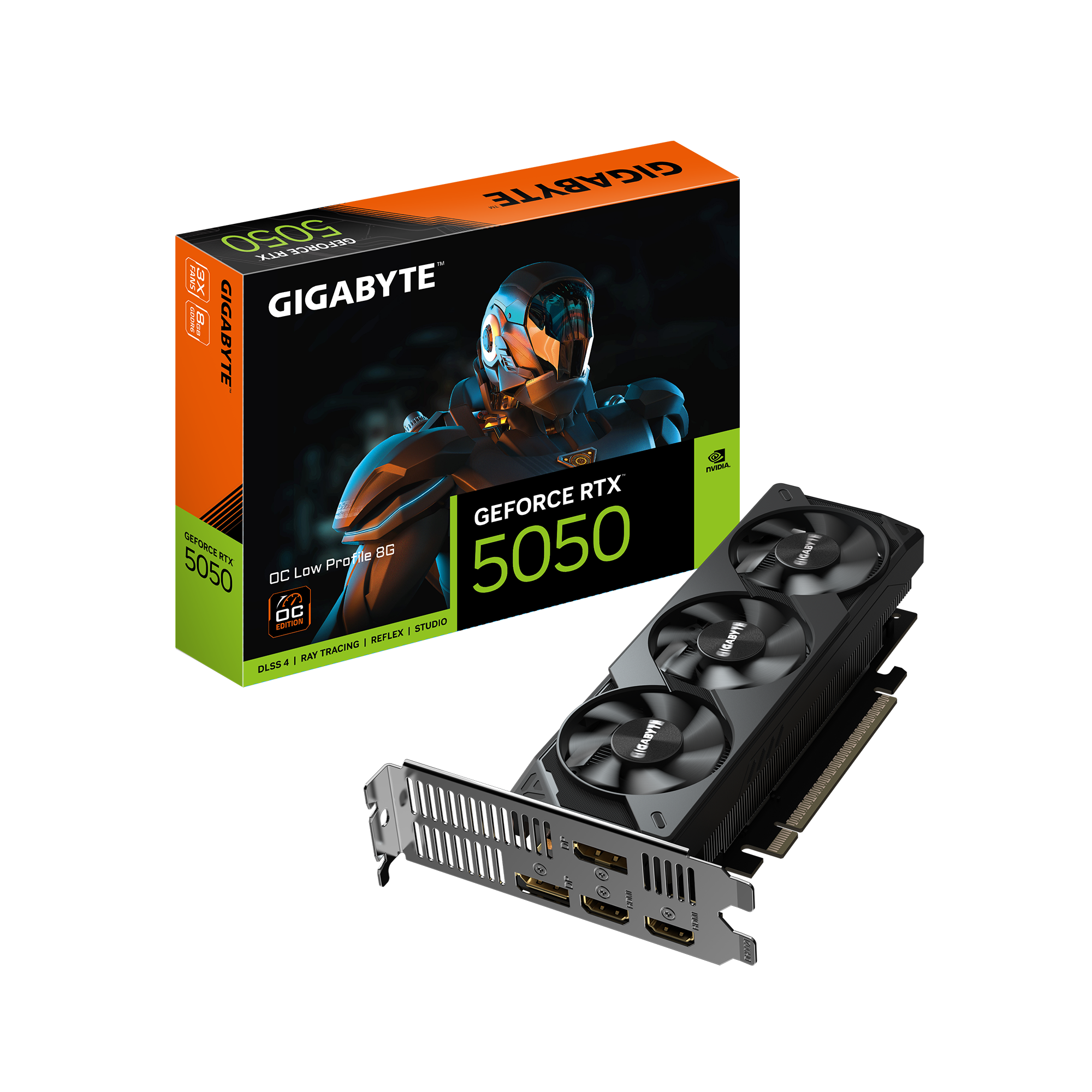 VGA Gigabyte GeForce RTX 5050 Low Profile-8GB (GV-N5050OC-8GL) GDDR6