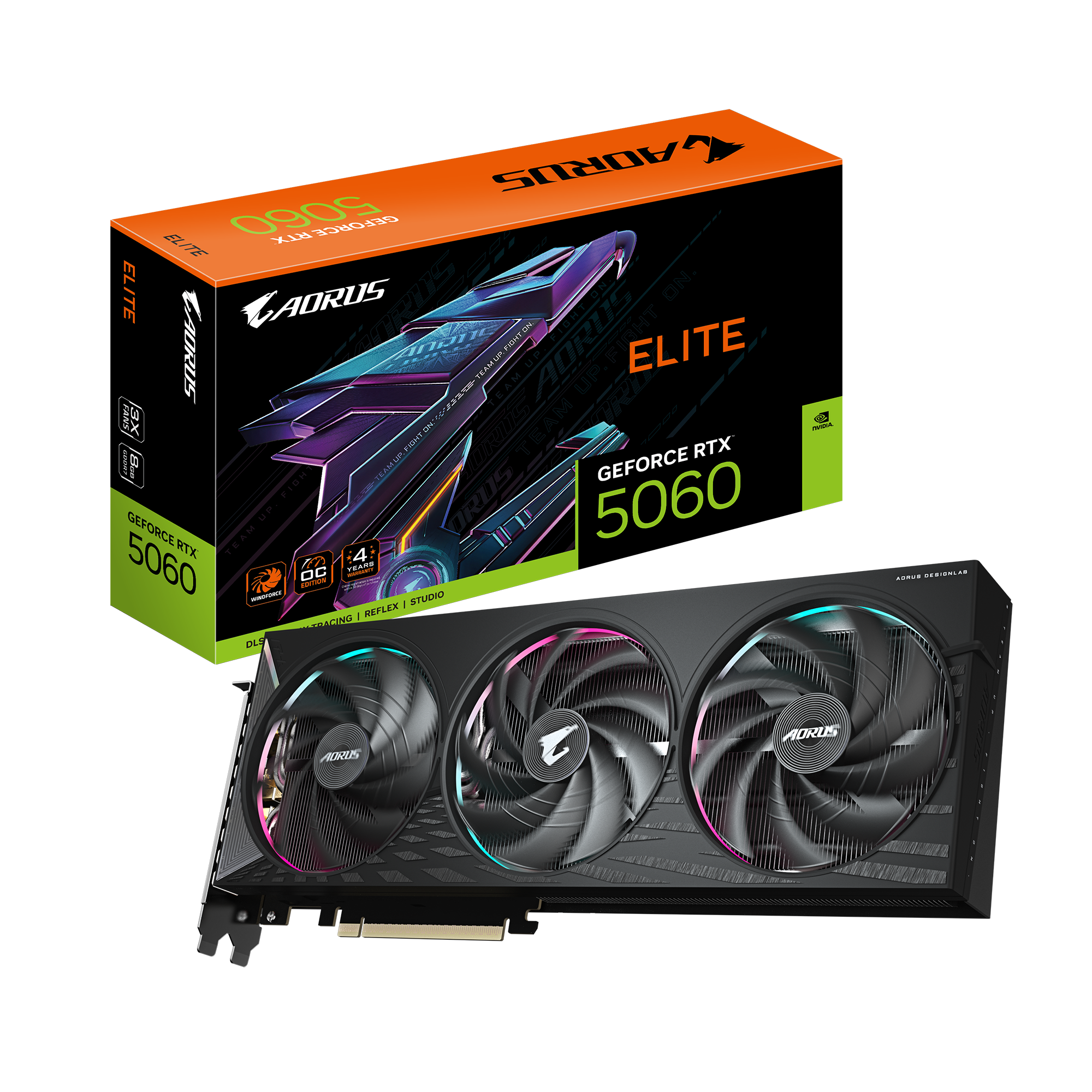 VGA Gigabyte RTX 5060 AORUS ELITE-8GD (GV-N5060AORUS E-8GD)