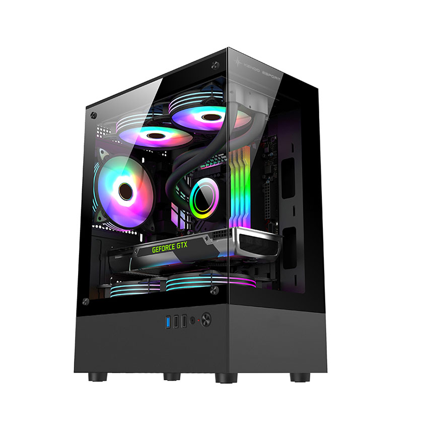 Vỏ case KENOO ESPORT MK100 - Đen (mATX / Mid Tower)
