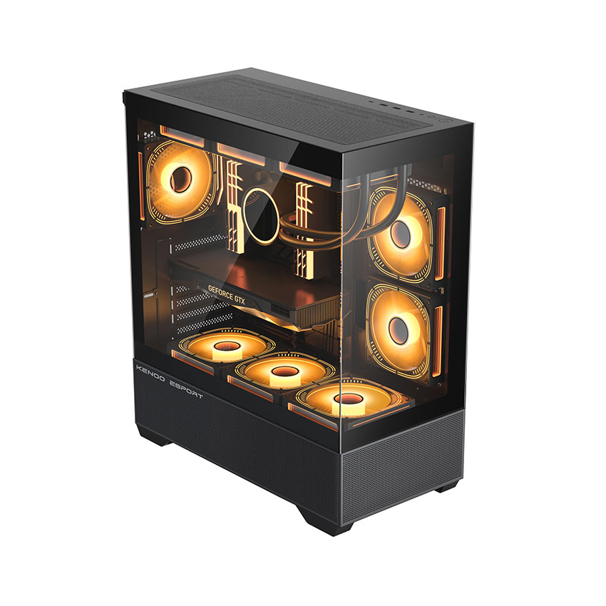 Vỏ case KENOO ESPORT AK400 - Đen (ATX / Mid Tower)