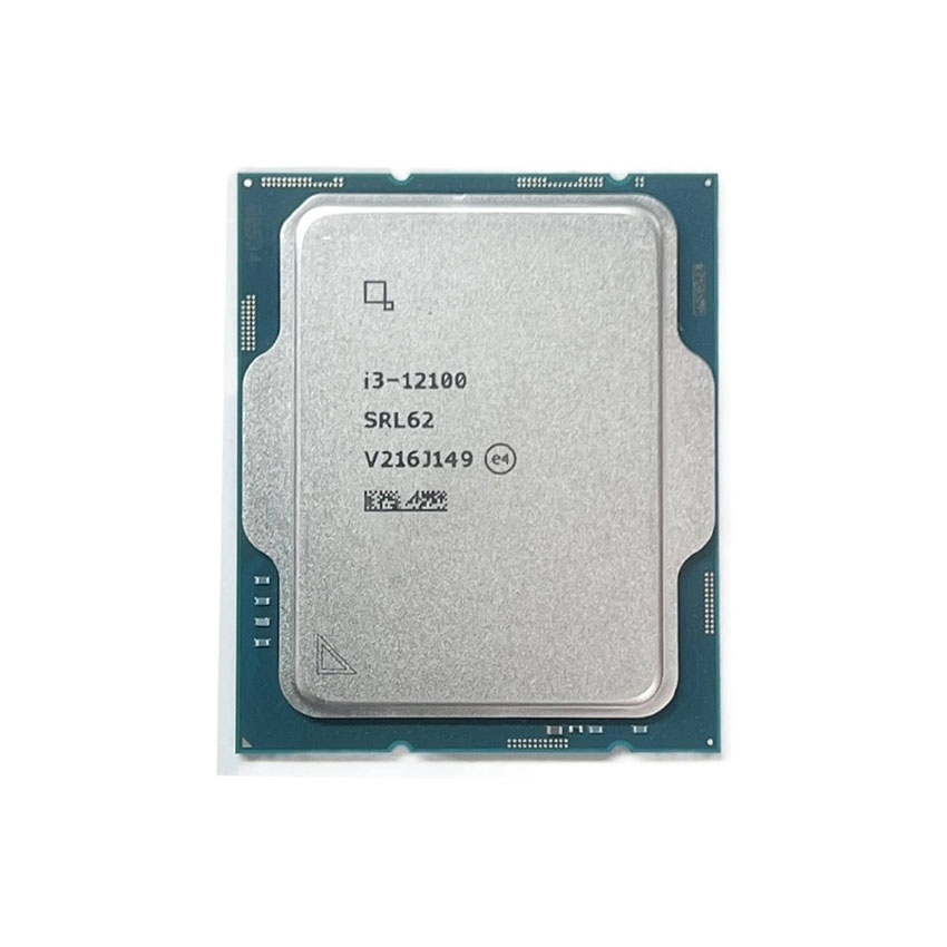 CPU Intel Core i3-12100 TRAY (3.3GHz turbo Up to 4.3GHz, 4 Nhân 8 Luồng, 12MB Cache, 58W)- Socket Intel LGA 1700)