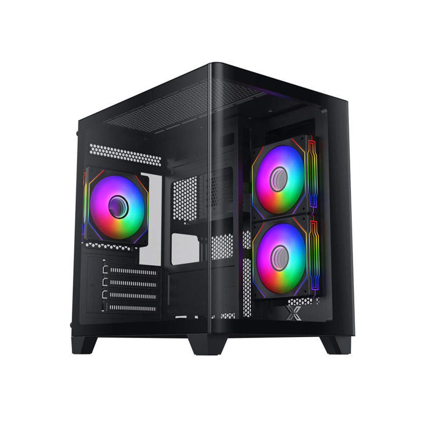 VỎ CASE XIGMATEK PANO M NANO 3GF (mATX/Màu đen/3fan)