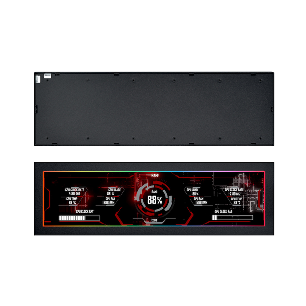 Màn hình phụ trang trí Lian Li 8.8 UNIVERSAL SCREEN Black