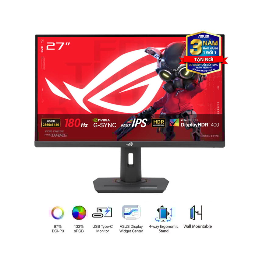 Màn hình Asus ROG Strix XG27ACDMS (27 inch/QHD/QD-OLED/280Hz/0.03ms)