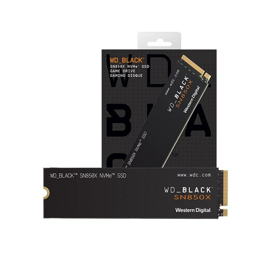SSD WD SN850X Black 4TB – M.2 2280 PCIe Gen4 x4 (Đọc 7300MB/s - Ghi 6300MB/s) - (WDS400T2X0E)