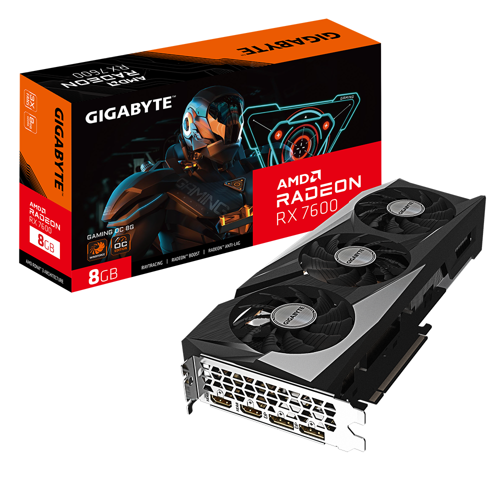 VGA Gigabyte RX 7600 GAMING OC 8G