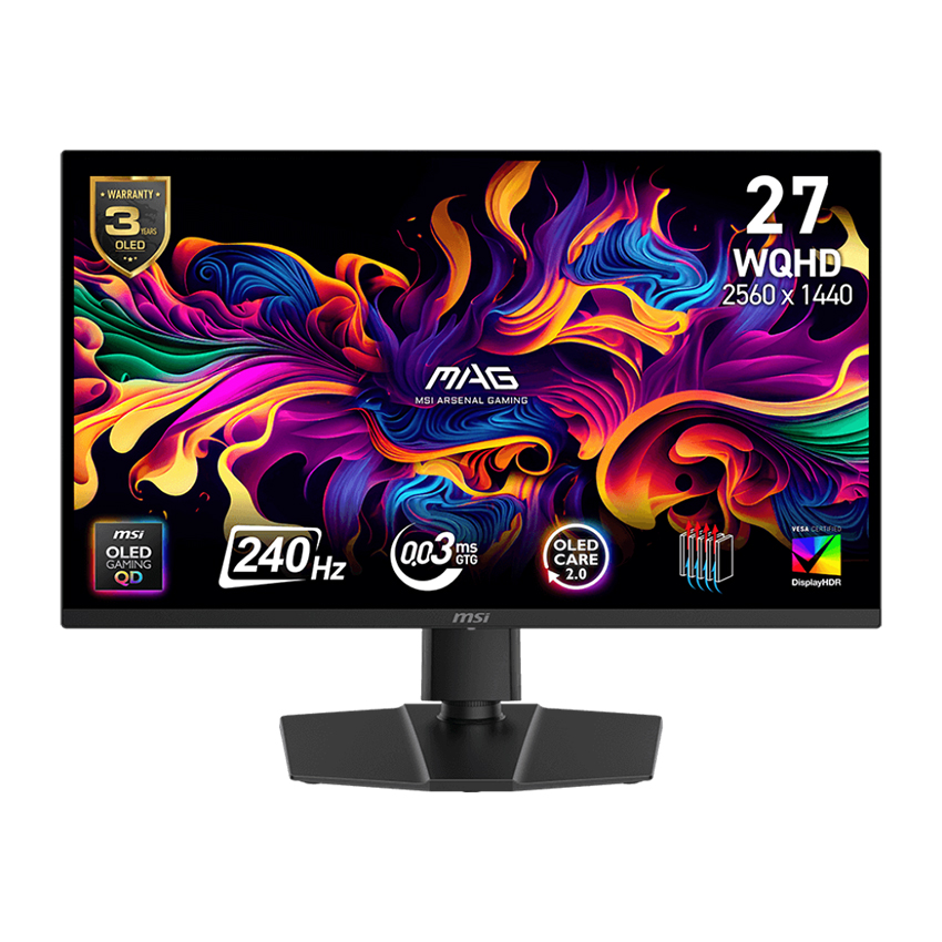 Màn hình MSI MAG 273QP QD-OLED X24 (27 inch/WQHD/OLED/240Hz/0.03ms)