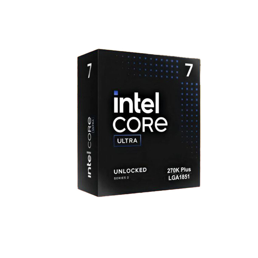 CPU Intel Core Ultra 7 270K Plus (Upto 5.3 GHz, 24 Nhân 16 Luồng, 40MB Cache)-Socket Intel LGA 1851/ARROW LAKE
