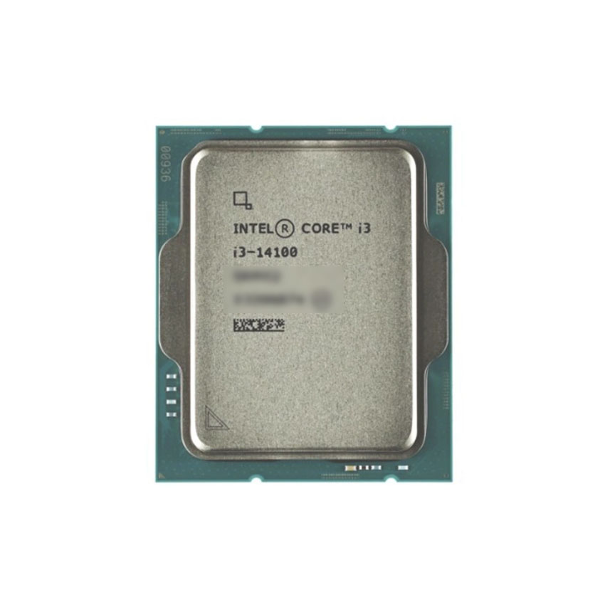 CPU Intel Core i3-14100 TRAY (UP TO 4.7GHZ, 4 NHÂN 8 LUỒNG, 12MB CACHE, INTEL LGA1700)